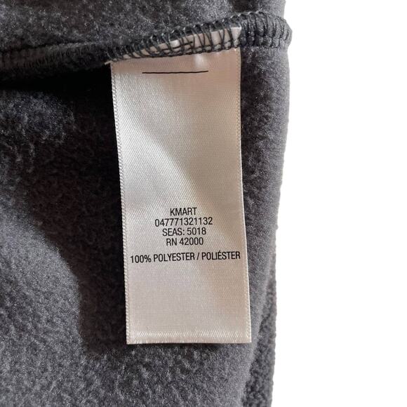 BASIC EDITION Kmart Men's Full Zip Fleece Vest Gray XL Outdoor Gorpcore Casual - Picture 6 of 7